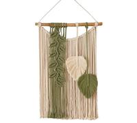 Tapiz bohemio de | Tapiz de pared tejido bohemio con borlas de mechones | Elegante colgante de borla hecho a mano, arte bohemio para la pared, decoración del hogar del dormitorio