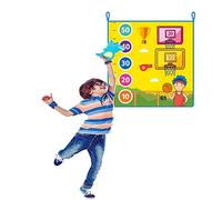 Tapiz de entrenamiento de salto alto para niños, adhesivo de pared para juegos de interior, con 10 muñecas y 2 ganchos, 3 modelos (tamaño: 50 x 100 cm) ()