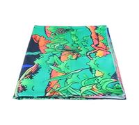 Tapiz de Luz Negra, Patrón de Ojos, Transferencia Térmica, Alfombra Fluorescente Suave Que No Destiñe, Alfombra Reactiva UV para Dormitorio (200X150cm / 79X59pulgadas)