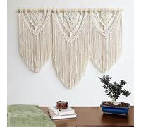 通用 Tapiz de macramé para colgar en la pared, diseño bohemio, macramé, tejido para colgar en la pared (patrón C)