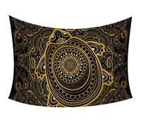 Tapiz de mandala de tortuga marina para colgar en la pared, tapiz personalizado de 60 x 40 pulgadas, 60 x 51 pulgadas, decoración de pared
