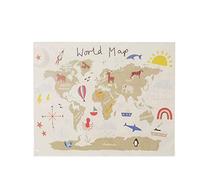Tapiz de mapa del mundo para colgar en la pared, manta para fotografía de bebé, manta educativa para el hogar, decoración para dormitorio, sala de estar, habitación de los niños