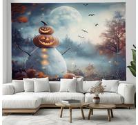 Tapiz De Motorista fantasma,Arte cómico De Halloween Tapiz De Para Fiesta De Halloween De Decoración Ropa De Cama Dormitorio Manteles 150x200cm rojo