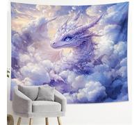 Tapiz de nube de dragón, arte de pared de fantasía para decoración del hogar, tapiz estético mágico para sala de estar, dormitorio, idea de regalo, 60 x 80 pulgadas