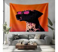Tapiz de Pared Color Naranja Tapiz Cortinas Impresión Fondo Textil Tela 230x180cm Animal DáLmata Tapicería Mantel Colcha Toalla De Playa Para El Hogar Casero Decoración