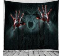 Tapiz de pared de 200 cm y 150 cm para Halloween, decoración artística, manta, cortina, mantel de picnic, para colgar en el hogar, dormitorio, sa
