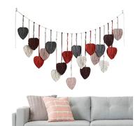 Tapiz de pared, tapices de pared con hojas de macrame,Macrame Fuegos Tapestry Macrame hecho a mano | Arte de pared de Los pivones tejidos decoración para la sala de estar