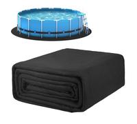 Tapiz de Suelo Protector para Piscina, 366 cm Alfombrilla Lonas para Suelos de Piscinas, Resistente y Fácil de Instalar y Almacenar
