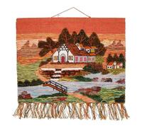 Tapiz De Yute Tejido Artesano Decorativo