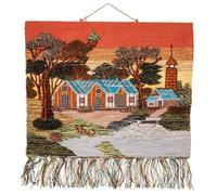 Tapiz De Yute Tejido Artesano Decorativo