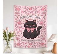 Tapiz divertido con cita de gato, 76,2 x 101,6 cm