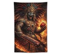 Tapiz Impresión De La Obra De Arte Del Dios Azteca Tapiz Pared