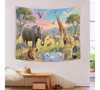 Tapiz Mural 3D Impreso Mundo Animal, Mantel De Poliéster Suave Artístico Alta Definición Escena Vida Silvestre, Multiusos Decoración Hogar Para Dormitorio & Salón, Regalo Único 150cmx200cm