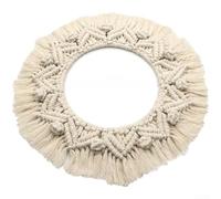 Tapiz nórdico de algodón tejido a mano para colgar en la pared para sala de estar, dormitorio, decoración minimalista bohemia arte textu manta para el hogar, estudio, oficina estética (Z150B)