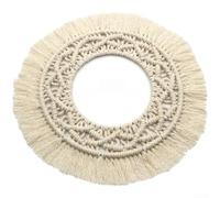 Tapiz nórdico de algodón tejido a mano para colgar en la pared para sala de estar, dormitorio, decoración minimalista bohemia arte textu manta para el hogar, estudio, oficina estética (Z150E)