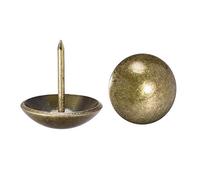 Tapiz para decoración de clavos de 22 mm de diámetro, 23 mm de altura, redondos, chinchetas de pulgar, tono bronce para muebles cabeceros de cama de sofá, 30 piezas