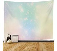 Tapiz Pared Acuarela En Fantasías Galácticas, Colores Pastel, Repetición Con Lavado, Magia, Abstracto Art Poster Decoración Tapestries Multiuso Para Dormitorio Estardormitorio S