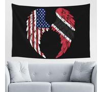 Tapiz Pared Bandera De Trinidad Y Tobago Bandera Estadounidense Ala De Ángel Tapices Decoración Tapiz De Pared Arte Tapestries Para Apartamento Estardormitorio Dormitorio S