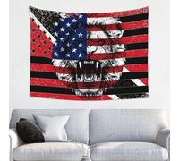 Tapiz Pared Bandera De Trinidad Y Tobago Bandera Estadounidense Cabeza De León Rey Tapices Estética Tapiz De Pared Multiuso Tapestries Para Dormitorio Apartamento Casa S