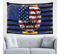 Tapiz Pared Barbados Bandera Del Estado De Barbados Bandera De América Bandera Cabeza De León Rey Art Poster Arte Tapestry Decoración Tapestries Para Estar Estardormitorio Apartamento S