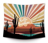 Tapiz Pared Boho Sun Hola Sol Tapices Decoración Art Poster Estética Para Estar Apartamento M