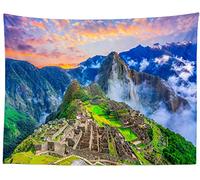 Tapiz Pared Machu Picchu, Cusco, Perú, Ciudad Inca Perdida, Terraza Agrícola, Amanecer, Montañas, Pico Tapestry Multiuso Tapices Estética Para Estardormitorio Apartamento M