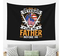 Tapiz Pared Soy Un Veterano Como Mi Padre Antes Que Yo Decoración Tapestries Estético Para Estar Dormitorio M