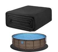 Tapiz Suelo Piscina Redondas 4 m, Reforzada Y Gruesa Lonas De Suelo Para Piscina, Base Para Piscinas Desmontable Hinchable - Antideslizante Almohadilla De Suelos Para Piscinas Bañera De Hidromasaje
