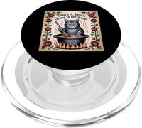 Tapiz Tejido con diseño de Gato Medieval Raro PopSockets PopGrip para MagSafe