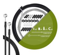 TAPKUA Kit Cable de Freno de Bicicleta, 2500mm Cables de Freno con 3M Funda de Cables de Freno de Bicicleta