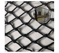 TAPMO Red De Cuerda De Nailon Negro, Red De Valla Exterior, Red De Seguridad De Protección Infantil, Hamaca Columpio, Red Antiescalada para Escaleras, Red Decorativa para Habitaci(Size:2x3m)