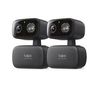 Tapo 2K 3MP Pan/Tilt Indoor/Outdoor Security Camera, Free Person/Baby Cry Detect & Track, 360° Pan, Color Night Vision, SD/Cloud Storage, Works w/Alexa & Google Home, HybridCam 360, Black (2-Pack)