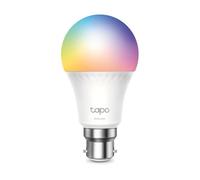 Tapo Bombilla inteligente B22 Matter, monitoreo de energía, extra brillante, 1055 lm, bombilla inteligente de 8,6 W, regulable, bombillas Alexa sintonizables, control de voz con Apple HomeKit, Alexa y