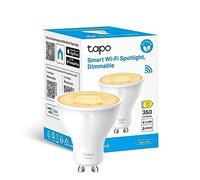 Tapo Bombillas LED GU10 inteligentes, regulables, luz cálida de 2700 K, base de lámpara GU10, control remoto, ahorro de energía, funciona con Alexa y Google Home, no requiere concentrador L610