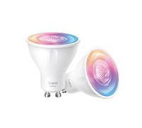 Tapo Bombillas LED inteligentes Wi-Fi GU10, multicolor, blanco sintonizable, RGB, bombillas LED, control remoto, ahorro de energía, funciona con Alexa y Google Home, no requiere concentrador