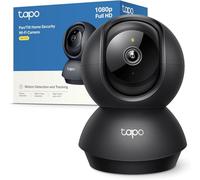 Tapo C201 - Cámara WiFi Interior FHD, videocámara de vigilancia, visión Nocturna, 360° de visión, Audio bidireccional, detección de Movimiento y notificaciones, Alarma acústica y Luminosa integrada,