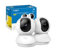 Tapo TP-Link C210(2-Pack) - Cámara IP WiFi 360° Cámara de Vigilancia 2K (3MP),Visión Nocturna Admite Tarjeta SD hasta 512 GB, Detección de Movimiento, Control Remoto, Compatible con Alexa