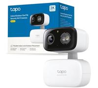 Tapo C216 2K 3MP Cámara para Exteriores 360°Pan/Tilt, IP65 Color Night Vision, Cámara de Seguridad WiFi al Aire Libre, Detección Inteligente de IA, focos, cámaras de Interior Seguridad de casa, CCTV