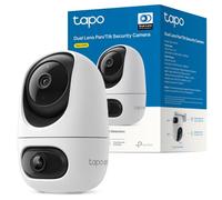 Tapo C245D - Cámara vigilancia WiFi Doble Lente, 2K 3MP 360°, detección IA | Detección de Movimiento, Personas, Mascotas y Vehículos. Visión Nocturna. Almacenamiento Local o Nube. App Tapo.