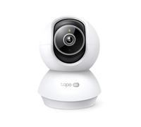 Tapo C250 4K Cámara de vigilancia Interior 360°, detección de IA Local y Seguimiento de Movimiento con Zoom, visión Nocturna por Infrarrojos, Zona de Bloqueo de privacidad, Memoria Micro SD o Nube