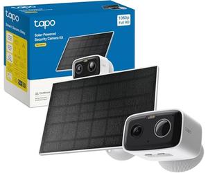 Tapo C400 Kit - Cámara de Seguridad Solar inalámbrica 1080 p con batería de Larga duración, Almacenamiento microSD/Cloud, detección de Personas