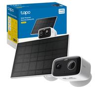Tapo C400 Kit - Cámara vigilancia WiFi Exterior, 1080p, IP65, Solar | Detección de Movimiento y Personas. Con Panel Solar. Visión Nocturna. Alarma Luz y Sonido. App Tapo.