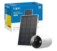 Tapo C410 Kit - Cámara de Vigilancia WiFi Exterior, Panel Solar, 2K 3MP, IA | Detección de Movimiento y Personas. Batería 6400mAh. Visión Nocturna a Color. Alarma Luz y Sonido. Admite MicroSD. App Tapo.