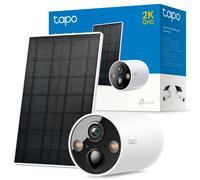 Tapo C425 Kit Cámara de Vigilancia con Panel Solar y Batería, 2K QHD, Detección IA Gratuita Avanzada, Visión Nocturna a Color