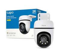 Tapo C51A - Cámara de vigilancia Wi-Fi para Exteriores 360°, visión Nocturna a Todo Color 2k (3 MP), detección Personas con IA Seguimiento Movimiento Inteligente IP65