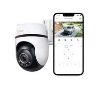 Tapo C530WS - Cámara de seguridad Wi-Fi de 3K 5MP para exteriores, seguimiento de movimiento de 360°, detección de IA gratuita, persona, mascota y vehículo, visión nocturna a color de luz de estrellas