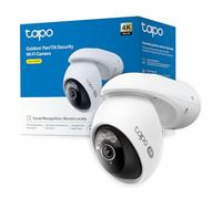 Tapo C560WS, Cámara de Seguridad Exterior Wi-Fi 6 4K 8 MP, Pan/Tilt 360° AI, Visión Nocturna Color Starlight, Reconocimiento Facial, Zoom Digital 18×, Alarma Luz/Sonido, IP66, Audio Bidireccional