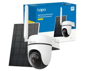 Tapo C615G Kit - Cámara vigilancia Exterior 360°, 4G, 2K, Solar | Detección de Movimiento, Personas, Mascotas y Vehículos. Con Panel Solar. Alarma Luz y Sonido. App Tapo.