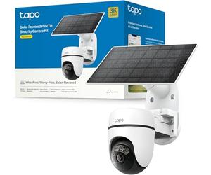 Tapo C630 Kit - Cámara vigilancia WiFi Exterior 360°, 3K, Solar | Detección de Movimiento. Con Panel Solar. Visión Nocturna. Alarma Luz y Sonido. App Tapo.