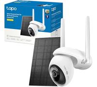 Tapo C665G Kit - 4K Cámara de Seguridad Exterior con Panel Solar, 4G LTE y WiFi, visión Nocturna a Color, detección IA, Seguimiento 360°, batería Recargable, IP65